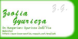 zsofia gyuricza business card
